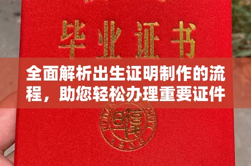 绥江全面解析出生证明制作的流程，助您轻松办理重要证件