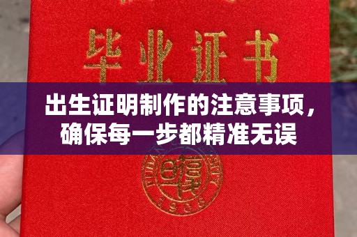绥江出生证明制作的注意事项，确保每一步都精准无误