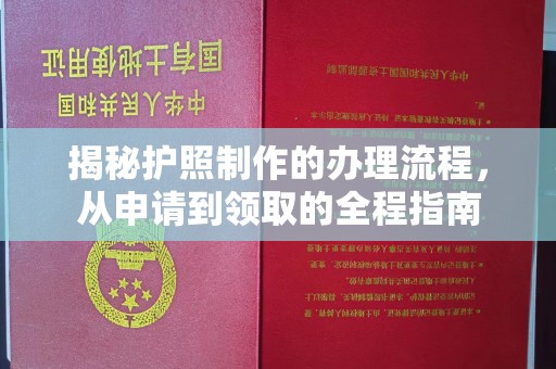 绥江揭秘护照制作的办理流程，从申请到领取的全程指南